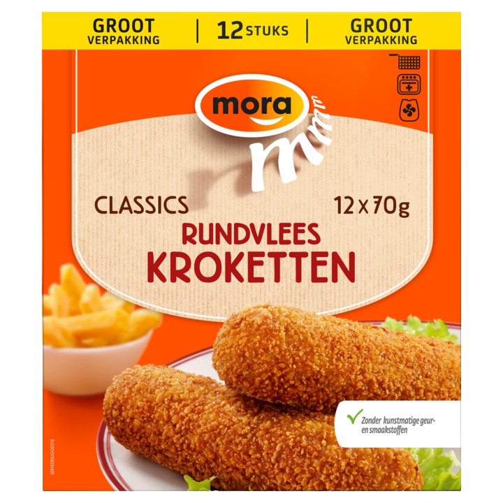 Mora Classics Rundvlees Kroketten 12 x 70g