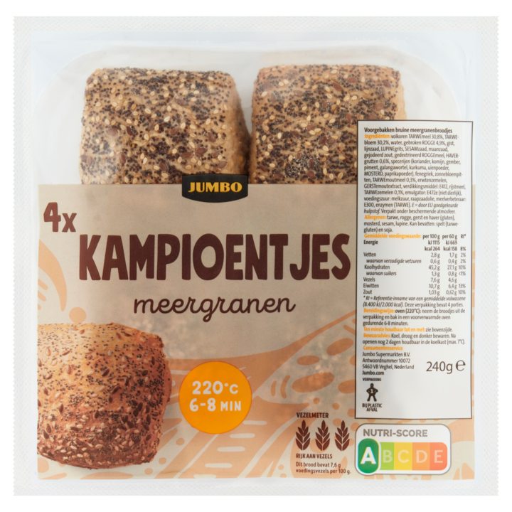 Jumbo - Kampioentjes Meergranen - 4 Stuks