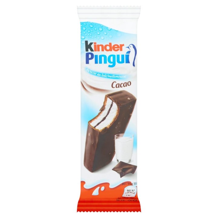 Kinder Pingui Cacao 4 Stuks 120g