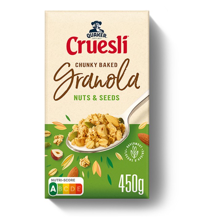 Quaker Cruesli Granola Noten &amp;amp; Zaden 450gr