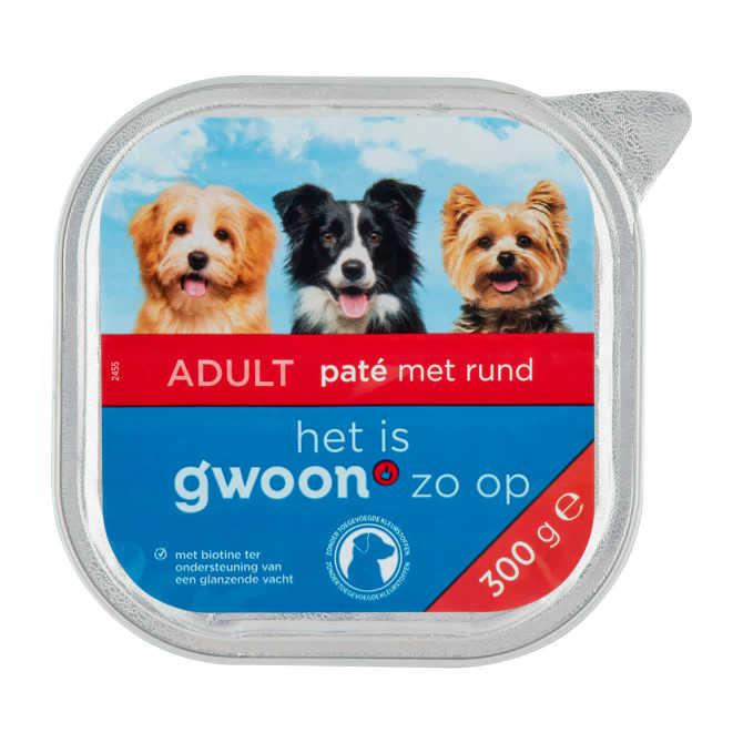 g&#039;woon Pate rund hond