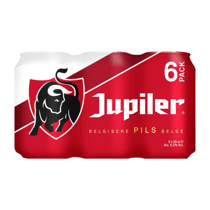 Jupiler Belgisch Pils Blikken 6 x 33 cl