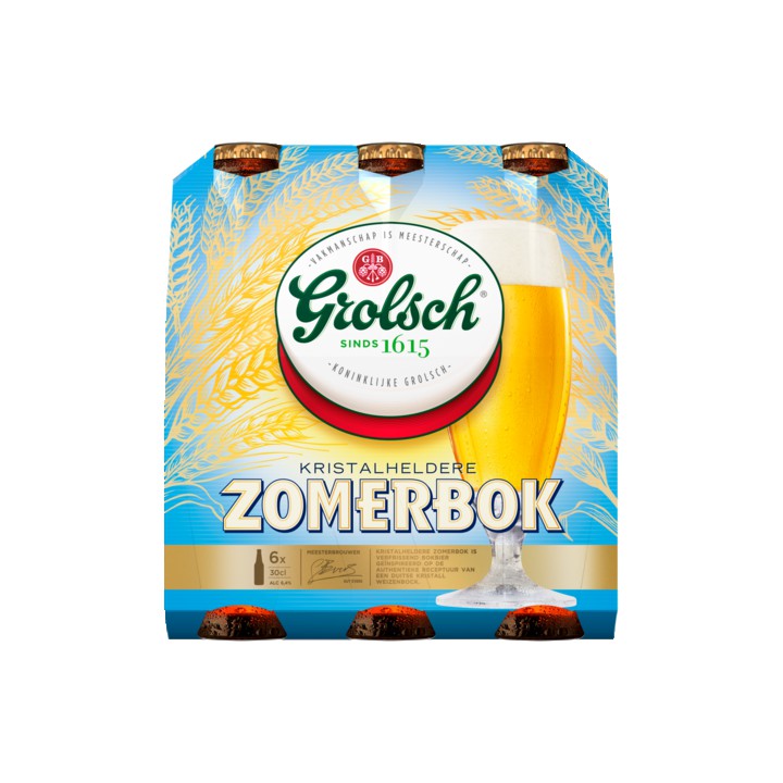 Grolsch Kristalheldere Zomerbok 6 x 30cl