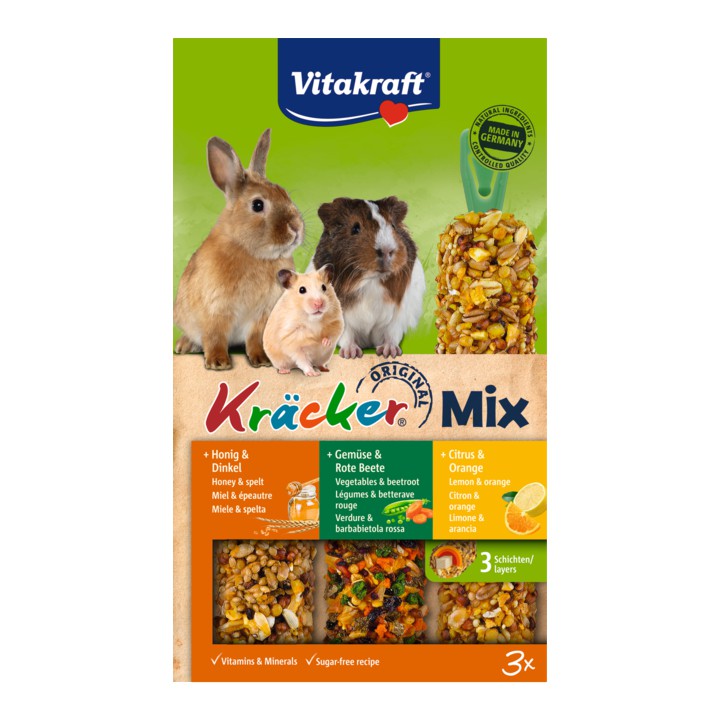 Vitakraft Original Kr&amp;auml;cker Trio-Mix Citrus &amp;amp; Orange 168g