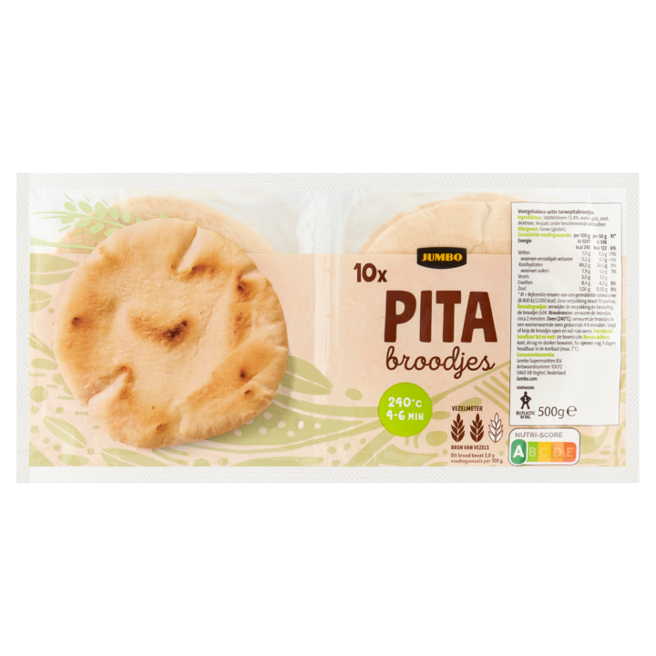 Jumbo - Pita Broodjes - 10 Stuks