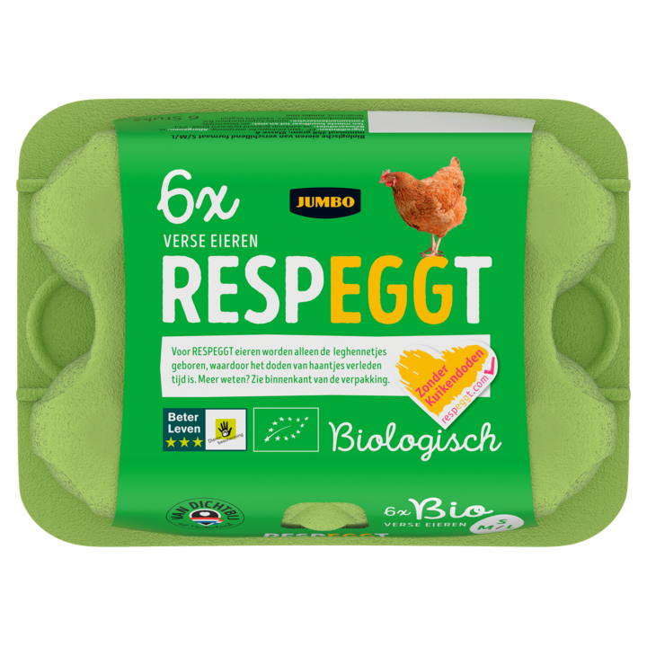 Jumbo Respeggt Eieren Biologisch 6 Stuks