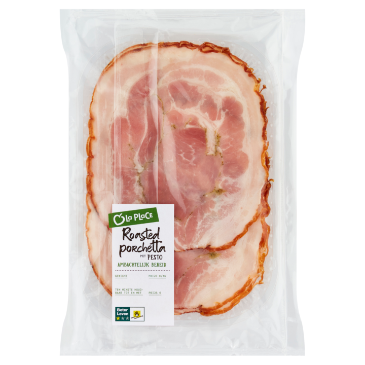 La Place Roasted Porchetta met Pesto ca. 100g