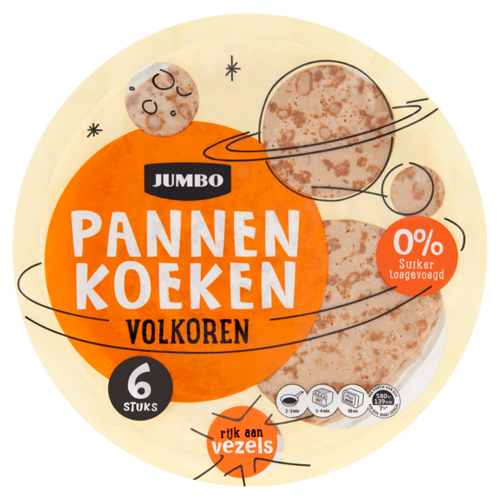 Jumbo Pannenkoeken Volkoren 6 Stuks 360g