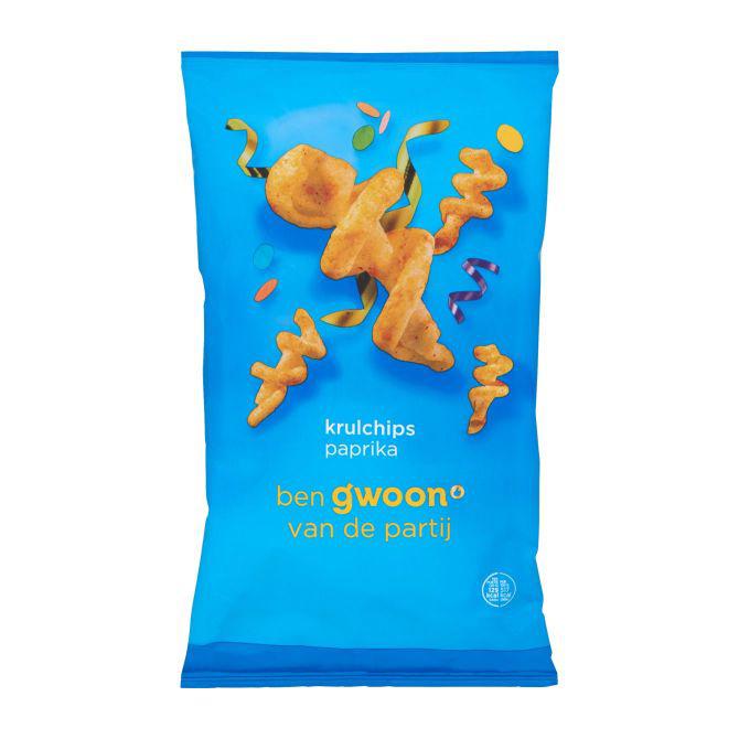 g&#039;woon Krulchips paprika