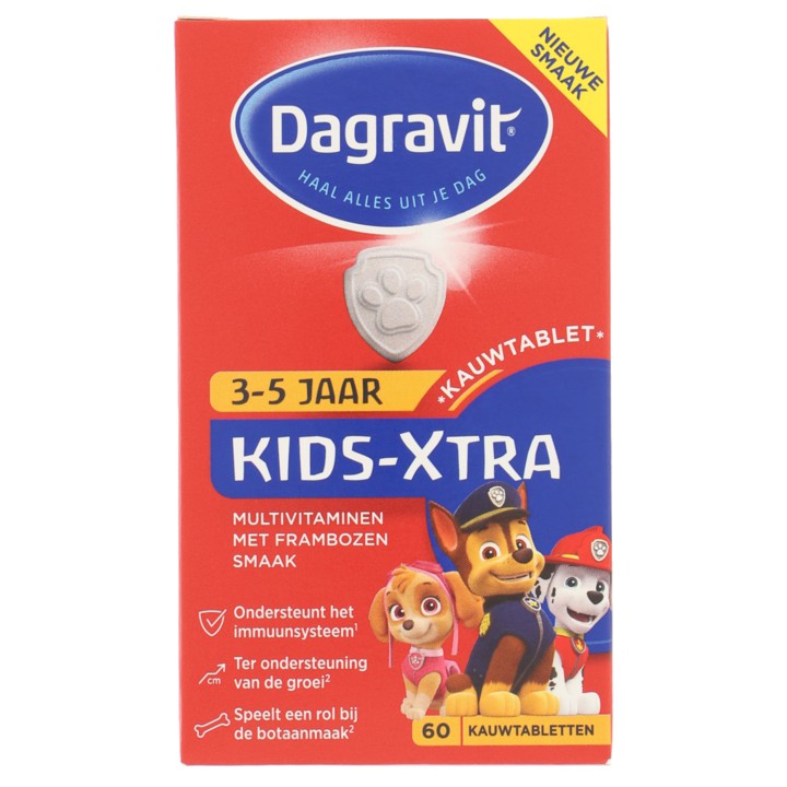 Dagravit Kauwtabletten Kids-Xtra 3-5 jaar, 60 stuks