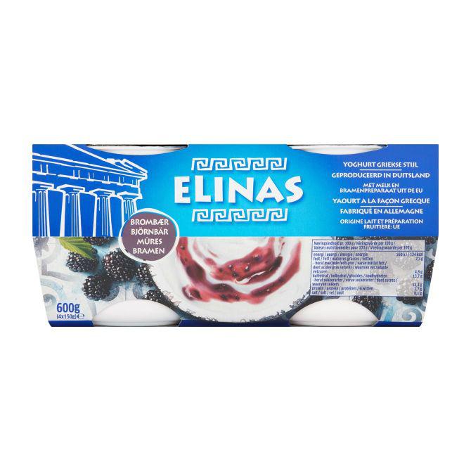 Elinas Griekse yoghurt bramen