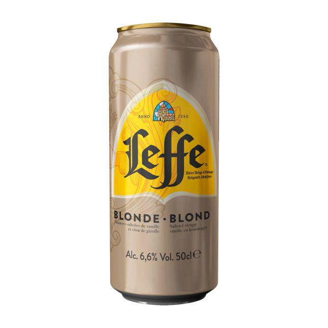 Leffe Blond Belgisch abdijbier blik