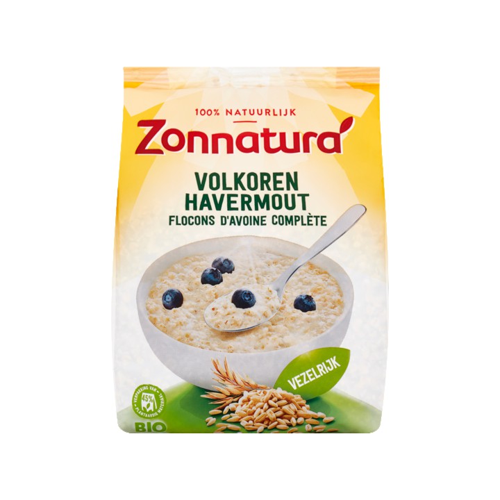 Zonnatura Bio Volkoren Havermout 500g