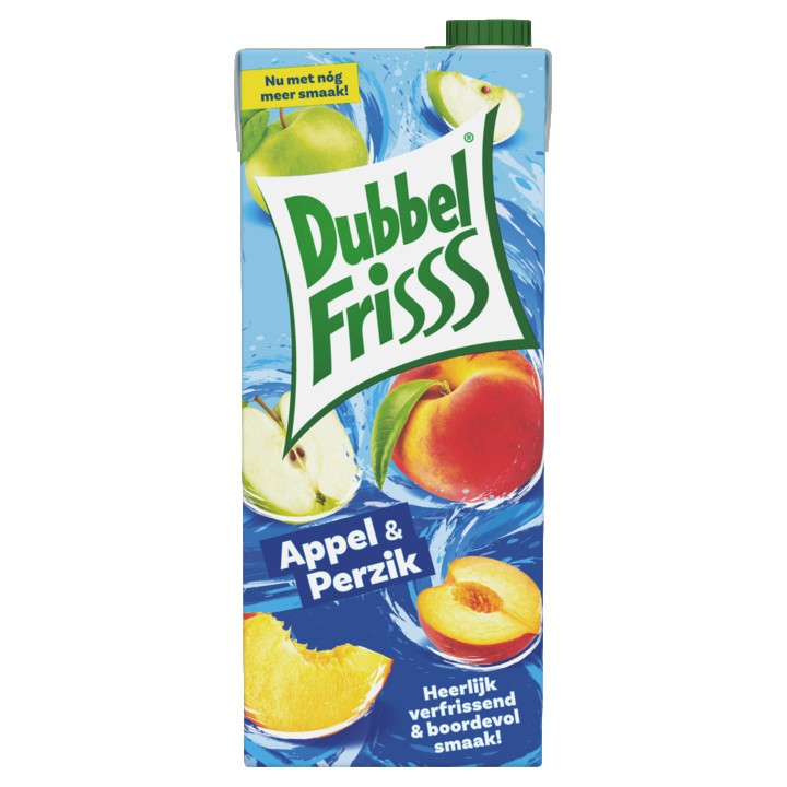 DubbelFrisss Appel-Perzik 1, 5L