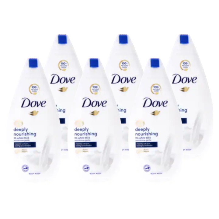 Dove Douchecr&amp;egrave;me Deeply Nourishing 6 x 450ml