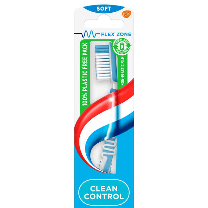 Aquafresh Clean Control Soft dagelijkse Tandenborstel 1 stuk, 100% plasticvrije verpakking | Nederland Life Aquafresh Clean Control Soft dagelijkse Tandenborstel 1 stuk, 100% plasticvrije verpakking