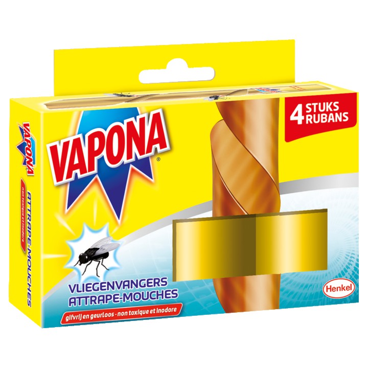 Vapona Vliegenvangers 4 Stuks