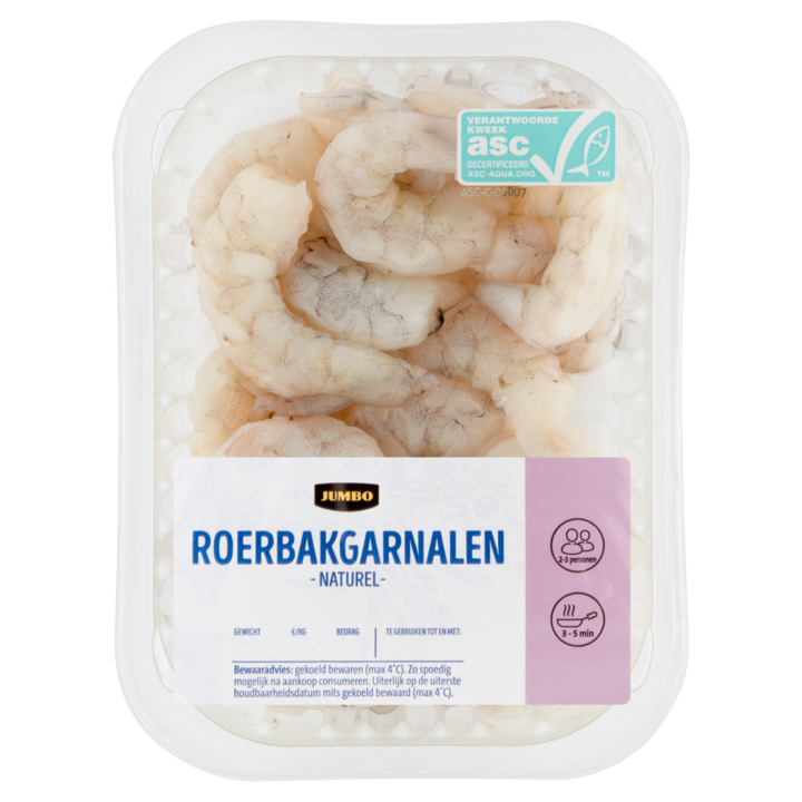 Jumbo Roerbakgarnalen Naturel ca. 190g