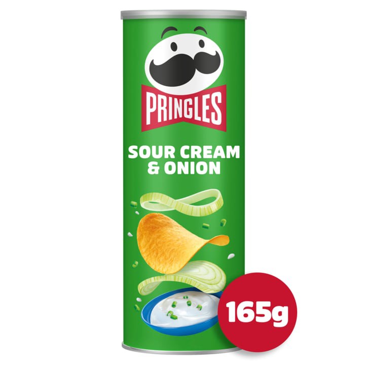 Pringles Sour Cream &amp;amp; Onion Chips 165g