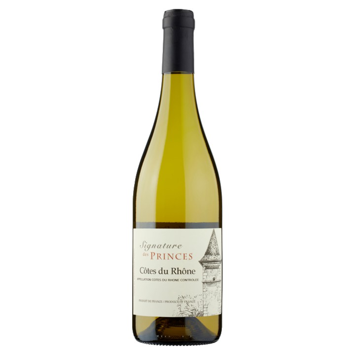 Signature des Princes - C&amp;ocirc;tes du Rh&amp;ocirc;ne - Grenache Blanc - Viognier - 750ML