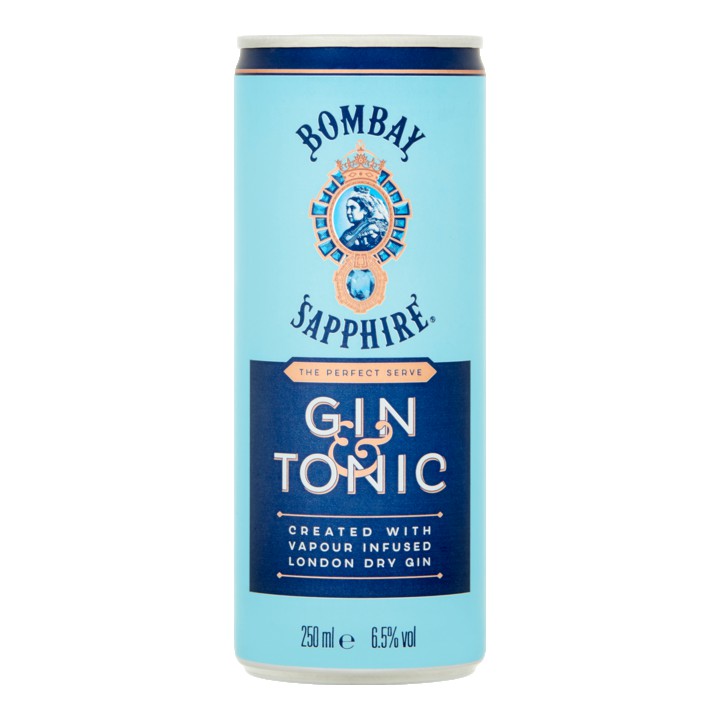 Bombay Sapphire Gin &amp;amp; Tonic 250ML