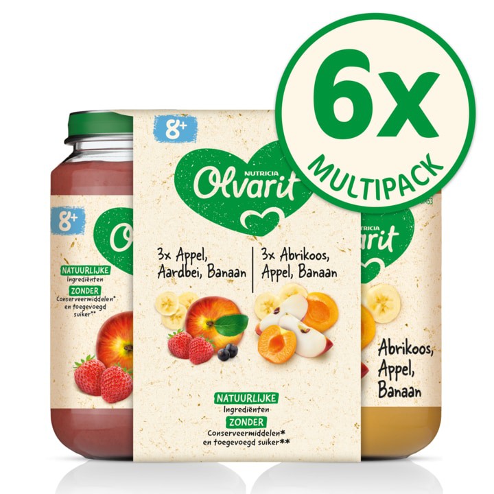 Olvarit bulkverpakking fruit 8 mnd 8+ Maanden 200g