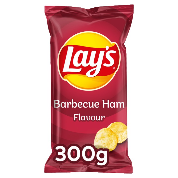 Lay&amp;#x27;s Bbq Ham Chips 300gr