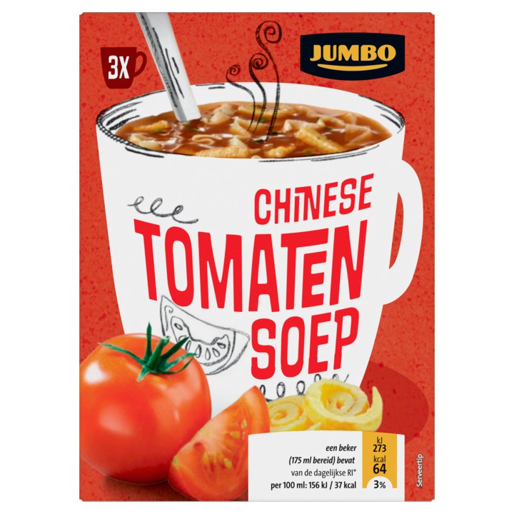 Jumbo Chinese Tomatensoep 3 Stuks