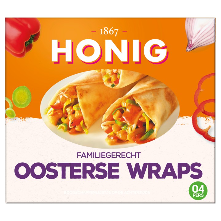 Honig Familiegerecht oosterse wraps 355g