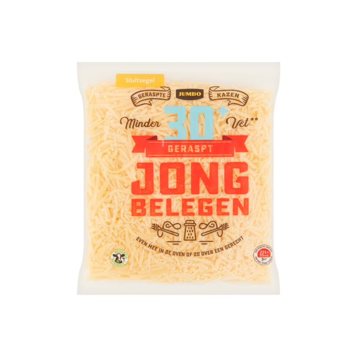 Jumbo Geraspt Jong Belegen Kaas 30+ 150g