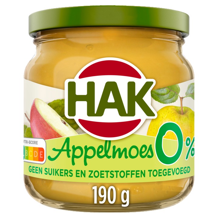 Hak Appelmoes 0% 190g