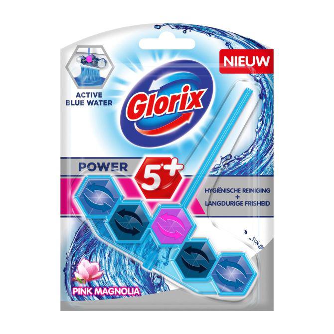 Glorix Toiletblok blauw water pink