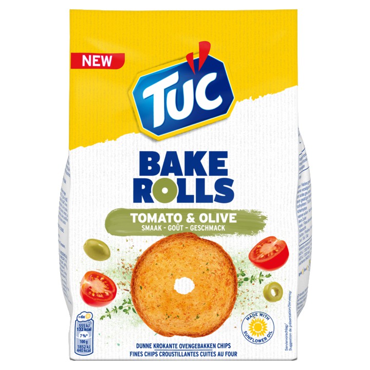 LU TUC Bake Rolls Crackers Tomato &amp;amp; Olive 150g