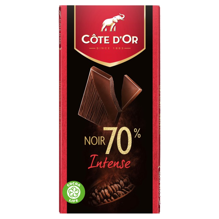 C&amp;ocirc;te d&amp;#x27;Or 70% chocolade reep Extra Puur 100g