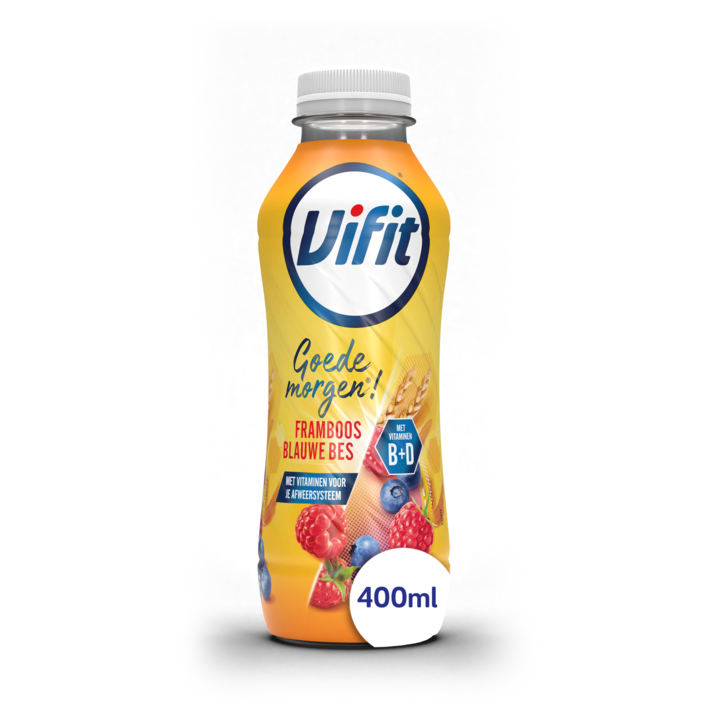 Vifit Goedemorgen! Drinkzuivel Framboos/Blauwe Bes 400ml