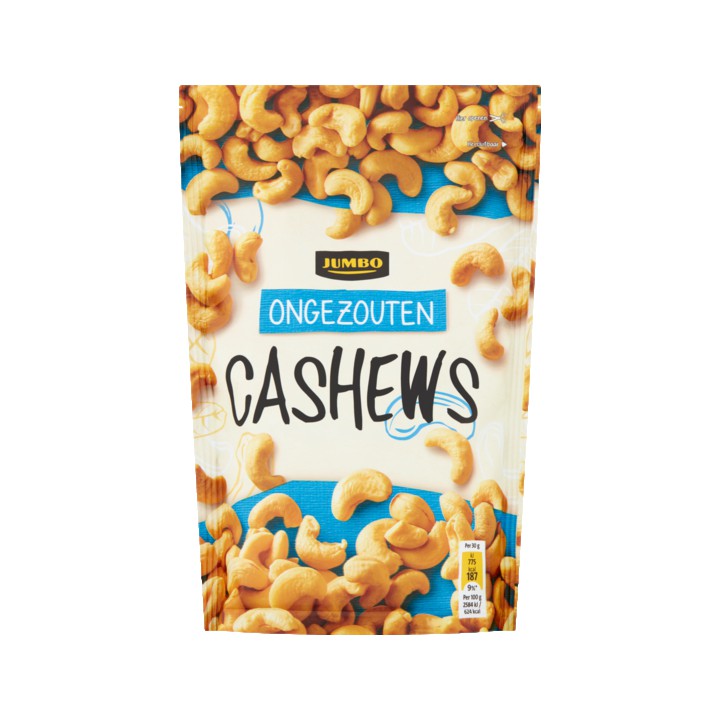 Jumbo Ongezouten Cashews 200g