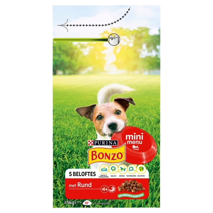 Bonzo Mini Menu Hondenvoer met Rund