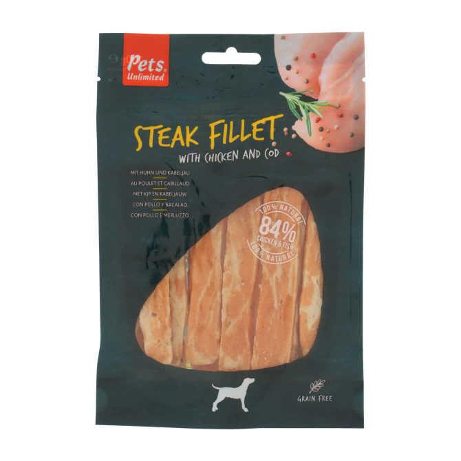 Pet&#039;S Unlimited Steak filet chicken cod