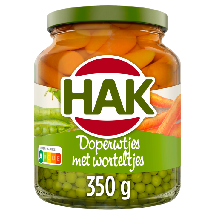 Hak Doperwtjes met Worteltjes 350g