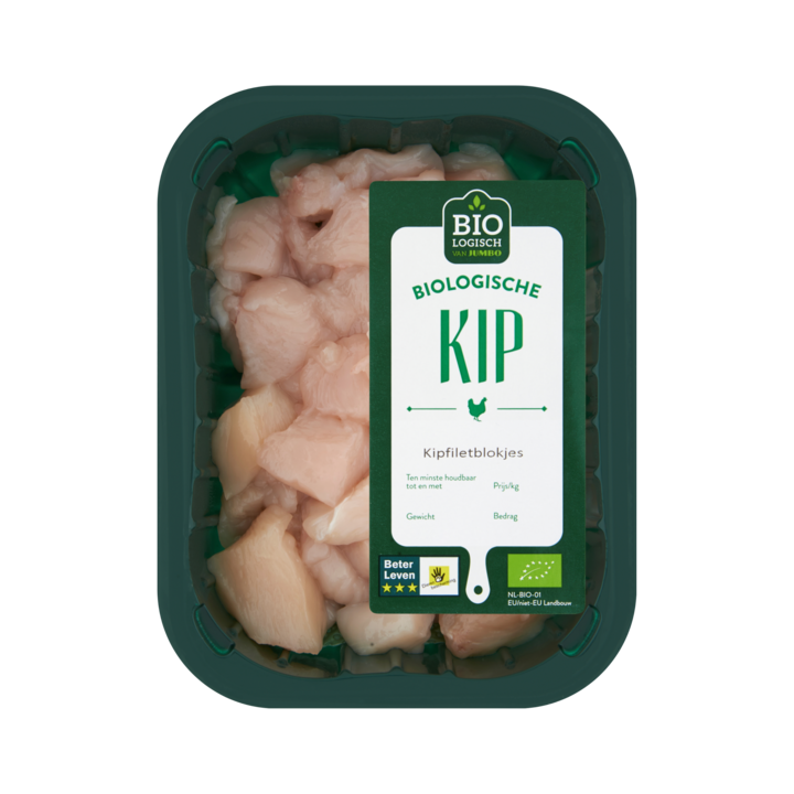 Jumbo Kipfiletblokjes Biologisch ca. 200g