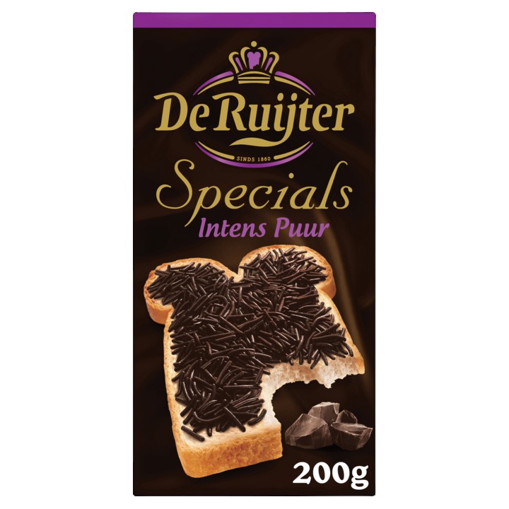 De Ruijter Specials Hagelslag Intens Puur 200g