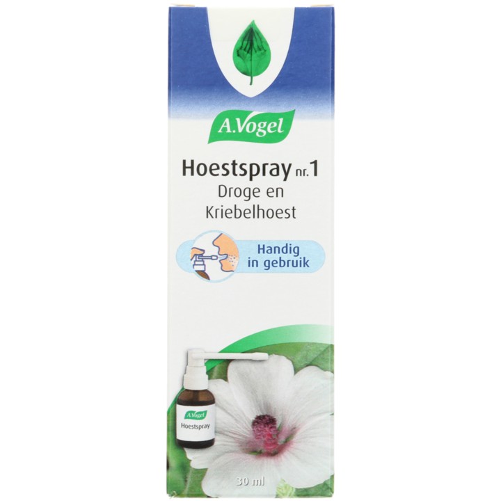 Hoestspray nr. 1 droge en kriebelhoest 30ml