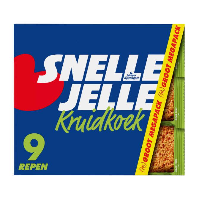 Snelle Jelle kruidkoek naturel tussendoor 9 x 65 g