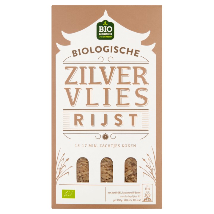 Jumbo Biologische Zilvervliesrijst 400g