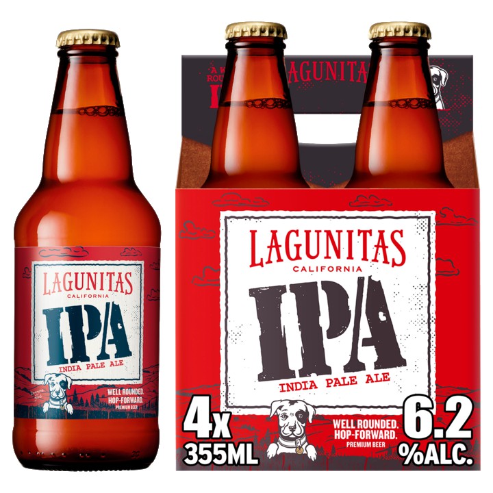 Lagunitas IPA Bier Fles 4 x 35, 5cl