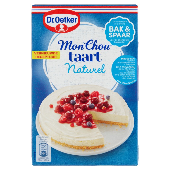 Dr. Oetker MonChou Taart Naturel 385g