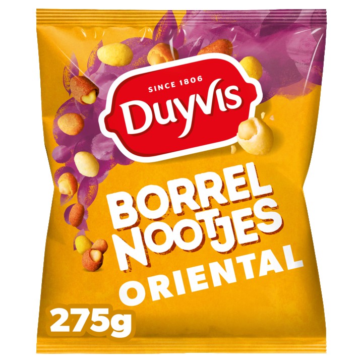 Duyvis Borrelnootjes Oriental Pinda Noten 275gr