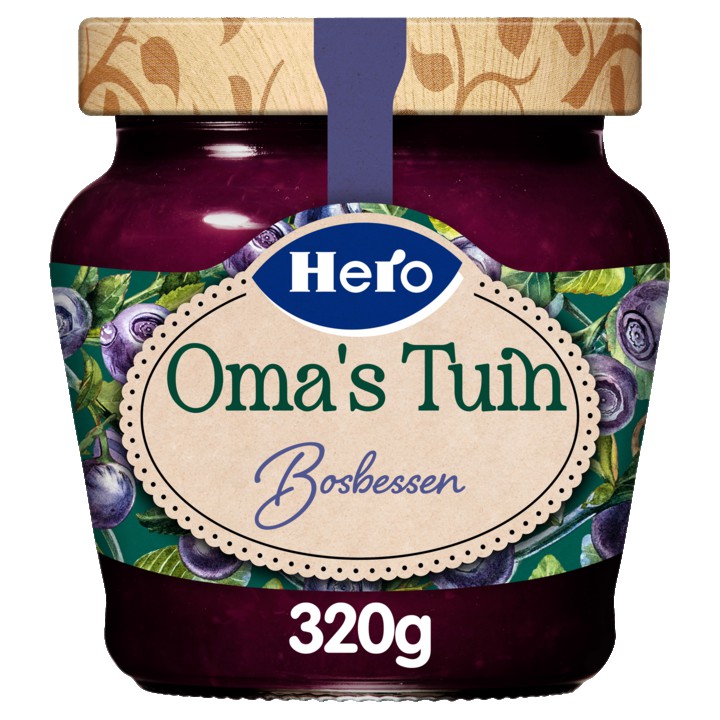 Hero Fruitspread Oma&amp;#x27;s Tuin Bosbessen 320g