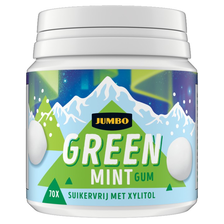 Jumbo Green Mint Gum 105g