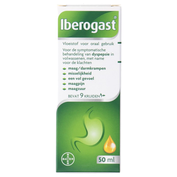 Iberogast Solution bij maagklachten, misselijkheid of darmkrampen, 50ml